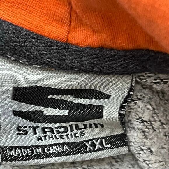 Vintage Miami Hurricanes Embroidered Hoodie Sz XXL SpellOut Stadium Athletics - Picture 3 of 4